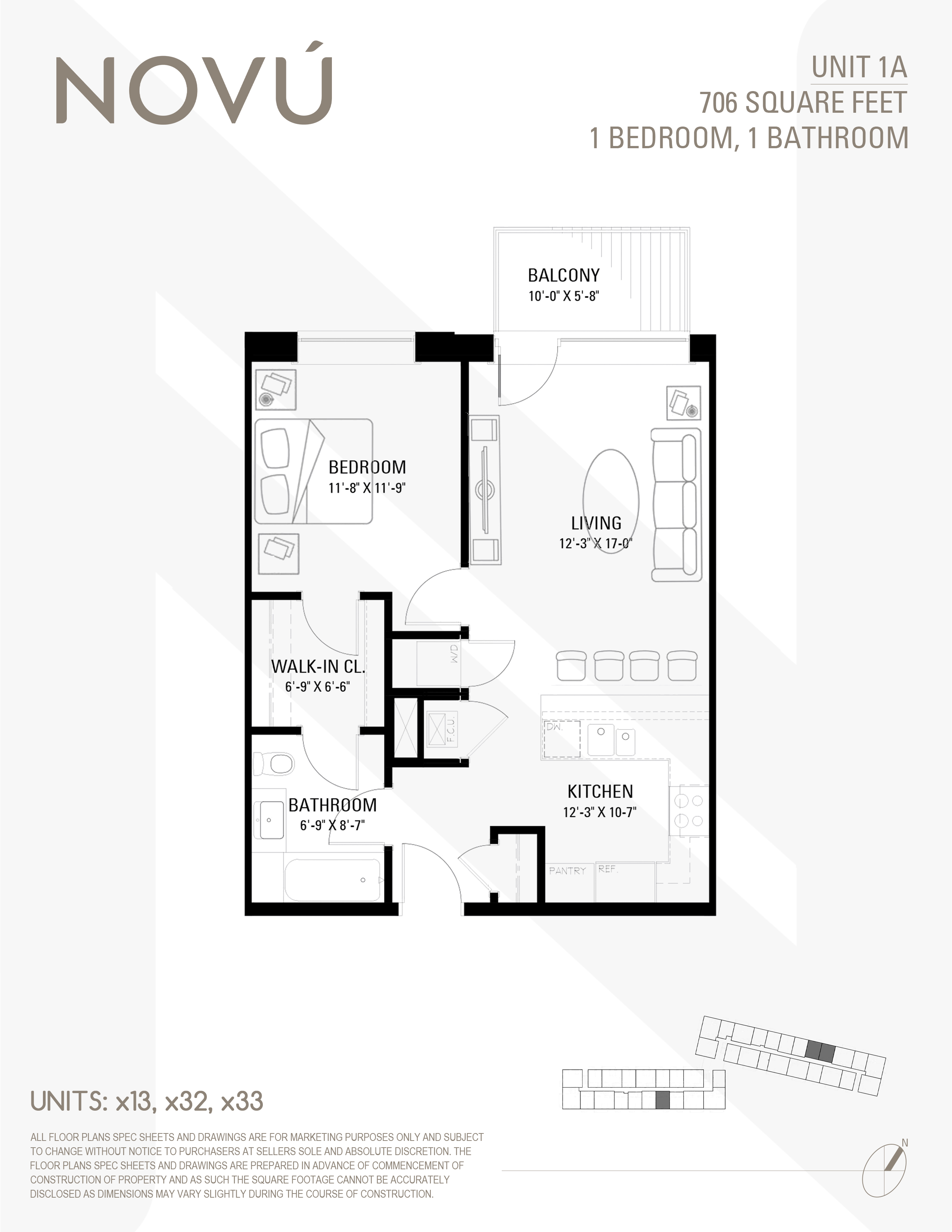 1A floor plan diagram