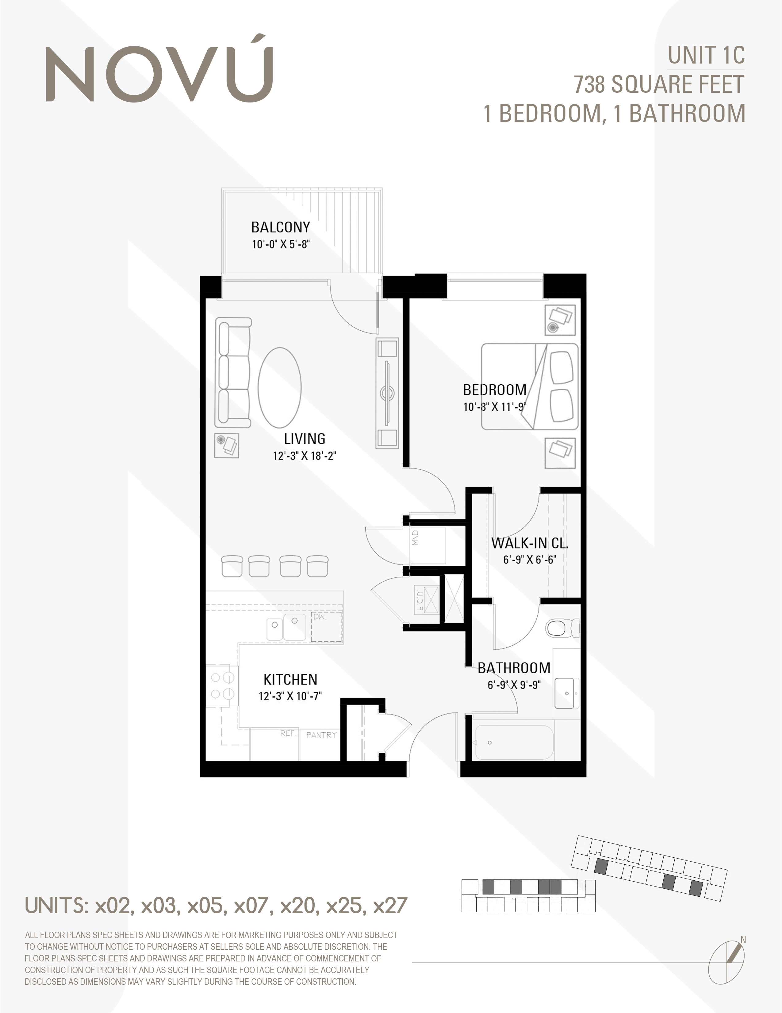 1C floor plan diagram