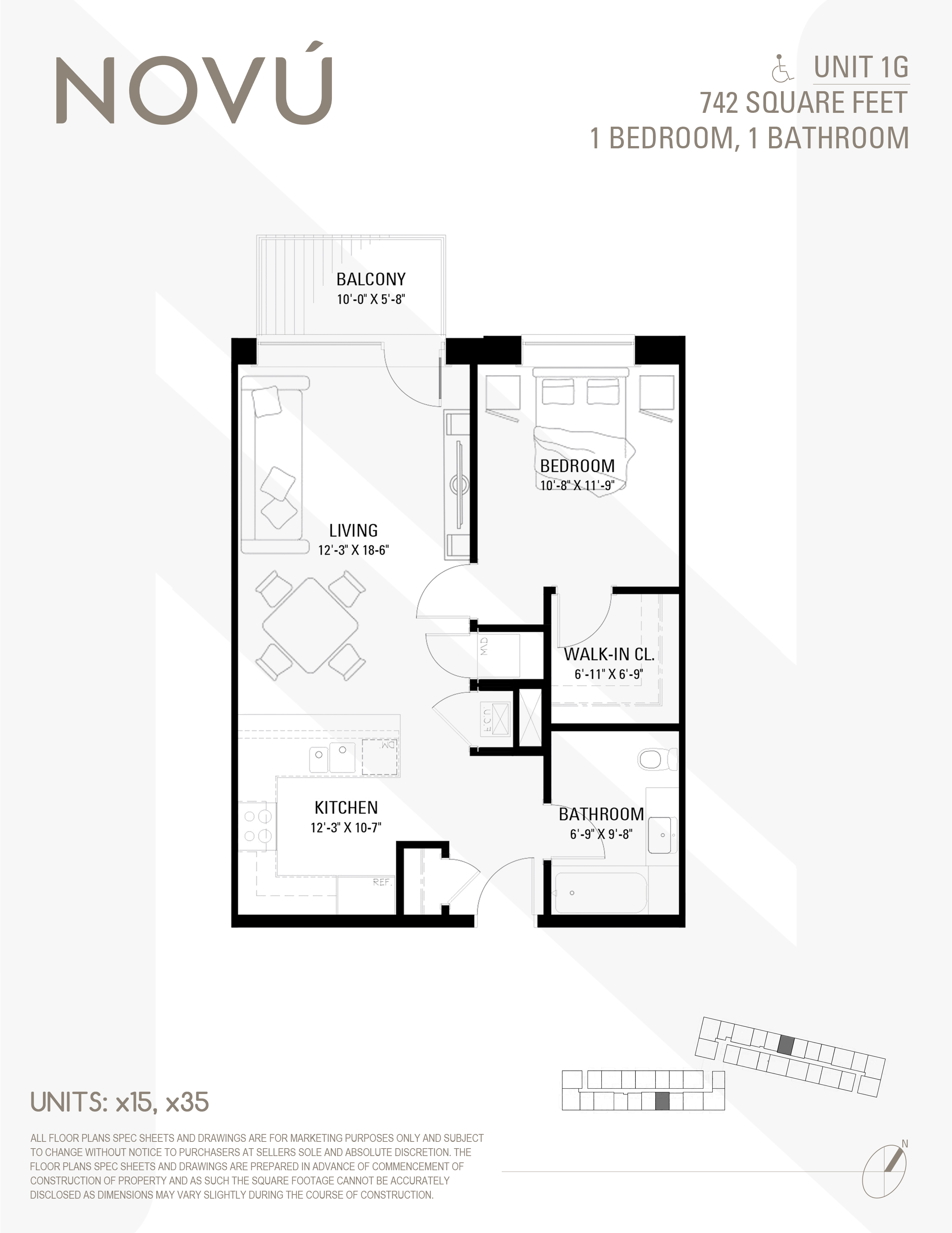 Floor plan diagram for plan 1G