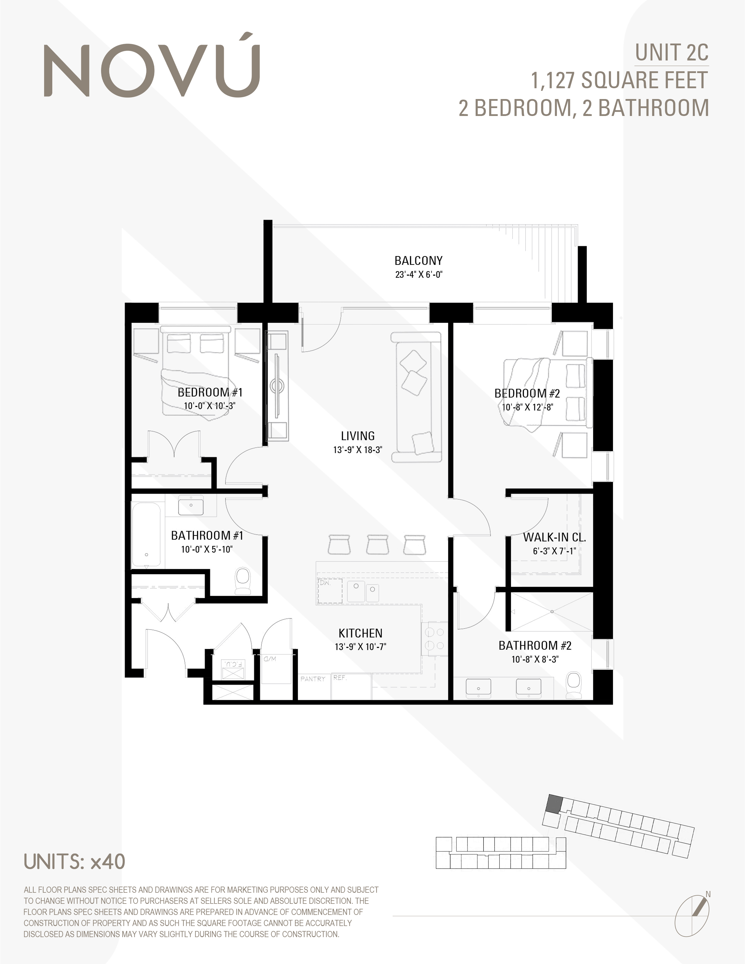 2C floor plan diagram