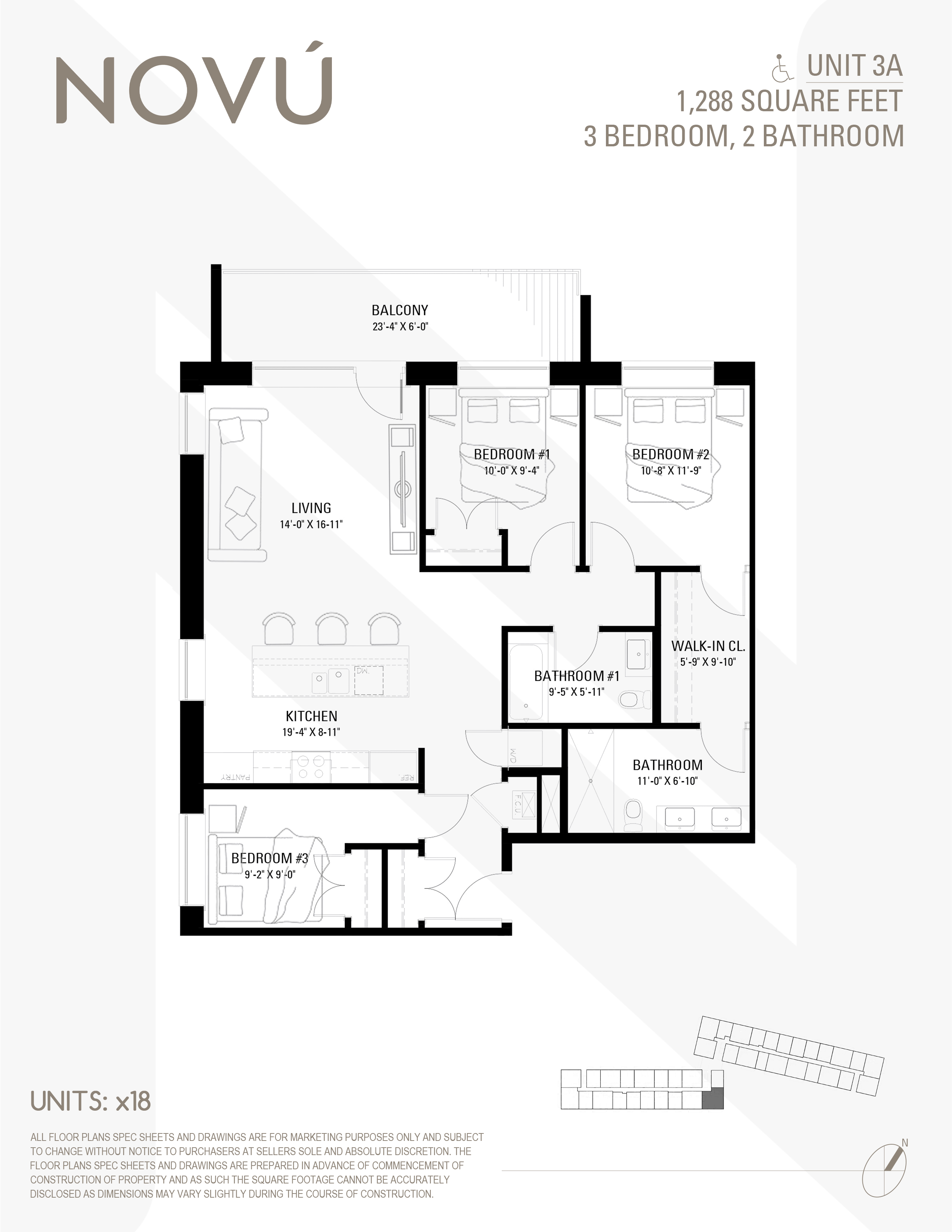 3A floor plan diagram