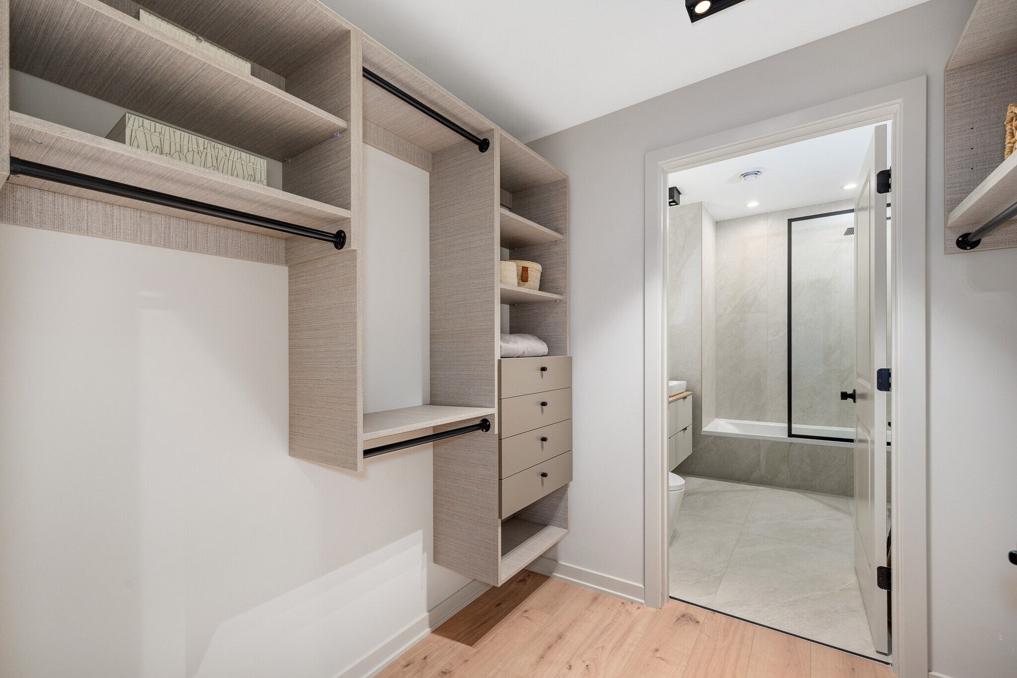 Custom walk-in closet
